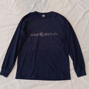 Men's medium, navy blue, Kane Brown long sleeve T-shirt